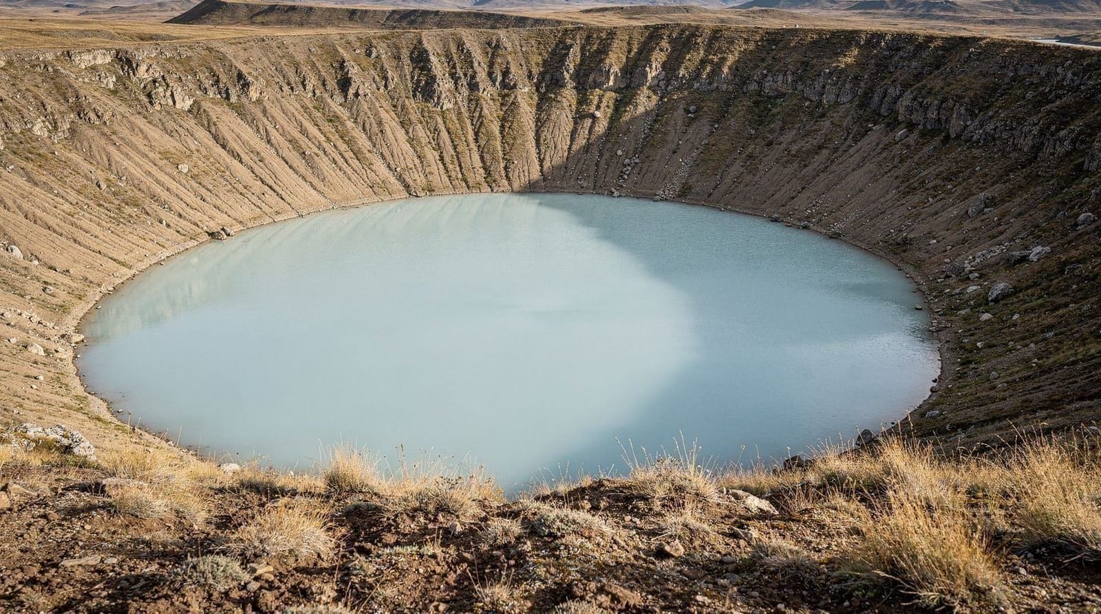Acıgöl: the crater lake near Aksaray