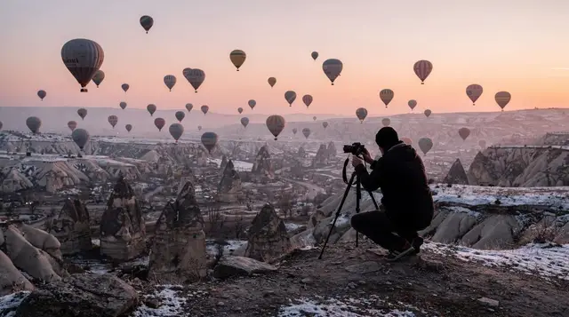 Where to photograph Cappadocia's hot air balloons